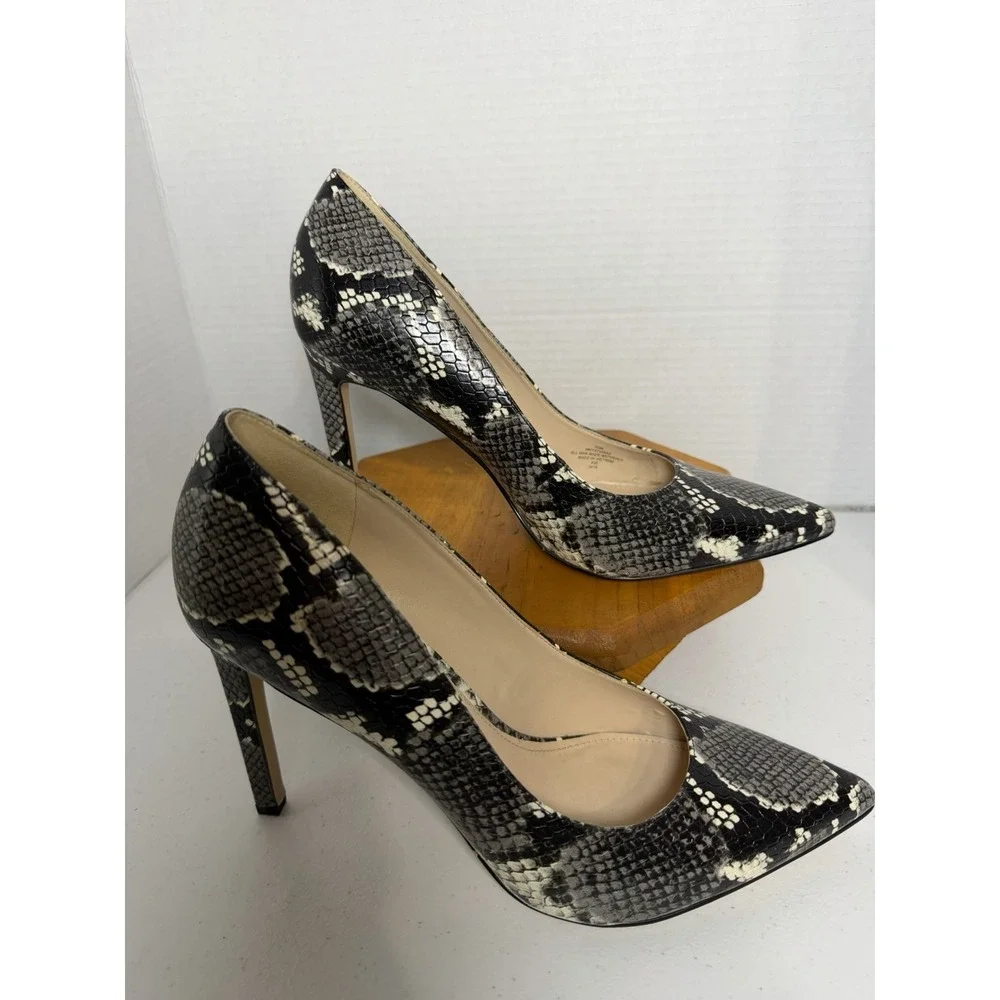 Nine West Tatiana Snakeskin Print Pointed Toe Pumps Women's 9.5M Read